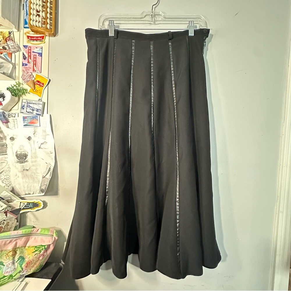 🇨🇦 Joseph Ribkoff Black Midi Skirt 12 - Picture 2 of 9